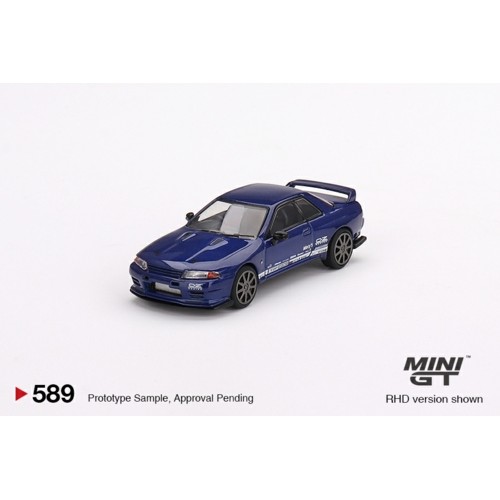 MGT00589-R - 1/64 NISSAN SKYLINE GT-R TOP SECRET VR32 METALLIC BLUE (RHD)