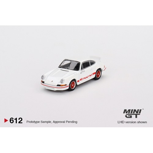 MGT00612-L - 1/64 PORSCHE 911 CARRERA RS 2.7 GRAND PRIX WHITE WITH RED LIVERY (LHD)