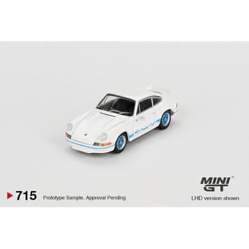 MGT00715-L - 1/64 PORSCHE 911 CARRERA RS 2.7 GRAND PRIX WHITE WITH BLUE LIVERY (LHD)