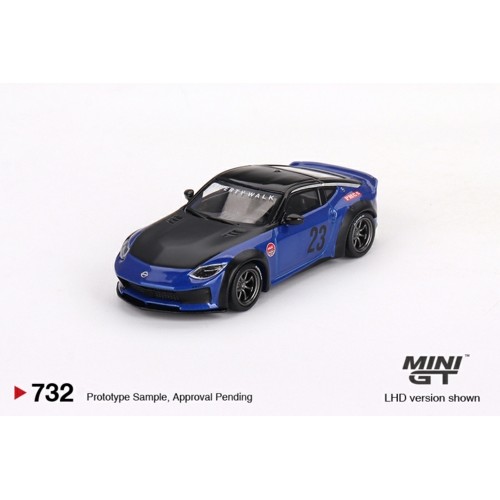 MGT00732-L - 1/64 NISSAN Z LB NATION WORKS SEIRAN BLUE (LHD)