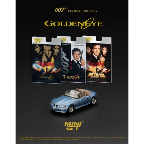 MGT00914-007E - 1/64 BMW Z3 GOLDENEYE (LHD) ENGLISH BLISTER PACKAGING