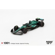 MGT01001-BL - 1/64 ASTON MARTIN AMR24 NO.18 LANCE STROLL 2024 F1 2024 BAHRAIN GP BLISTER PACKAGING