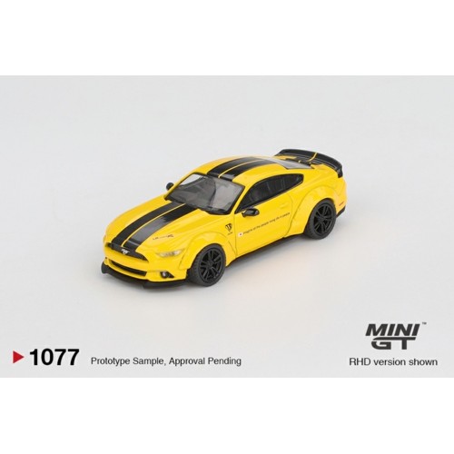 MGT01077-BL - 1/64 LB-WORKS FORD MUSTANG TRIPLE YELLOW (LHD) BLISTER PACKAGING