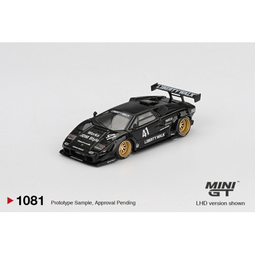 MGT01081-L - 1/64 LAMBORGHINI COUNTACH LB-WORKS BLACK (LHD)