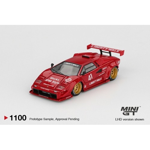 MGT01100-BL - 1/64 LAMBORGHINI COUNTACH LB-WORKS RED (LHD) BLISTER PACKAGING