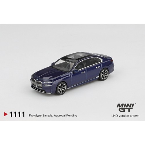 MGT01111-R - 1/64 BMW I7 XDRIVE60 TANZANITE BLUE METALLIC (RHD)