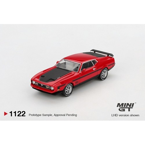 MGT01122-BL - 1/64 FORD MUSTANG MACH1 1971 RACE RED (LHD)