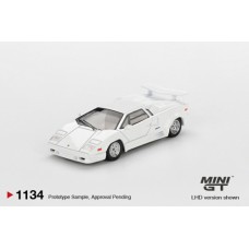 MGT01134-L - 1/64 LAMBORGHINI COUNTACH 25TH ANNIVERSARY WHITE (LHD)
