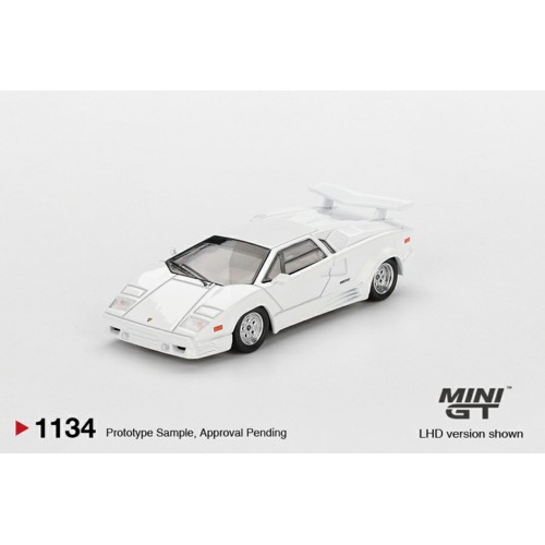 MGT01134-L - 1/64 LAMBORGHINI COUNTACH 25TH ANNIVERSARY WHITE (LHD)