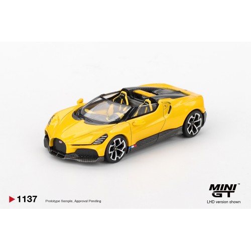 MGT01137-L - 1/64 BUGATTI W16 MISTRAL YELLOW (LHD) MGT01137-L - 1/64 BUGATTI W16 MISTRAL YELLOW (LHD)