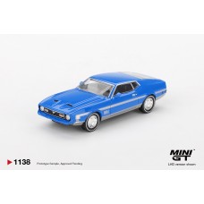 MGT01138-L - 1/64 FORD MUSTANG MACH 1 GRABBER BLUE (LHD)