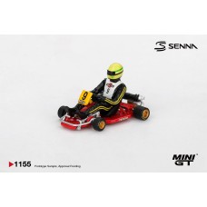 MGT01155-BL - 1/64 SENNA KART FORMULA K NO.9 AYRTON SENNA DA SILVA 1981 KARTING WORLD CHAMPIONSHIP BLISTER PACKAGING