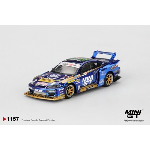 MGT01157-BL - 1/64 NISSAN LB-SUPER SILHOUETTE S15 SILVIA NO.555 TEAM MINI GT LIBERTY WALK 2025 FORMULA DRIFT (RHD) BLISTER PACKAGING MGT01157-BL - 1/64 NISSAN LB-SUPER SILHOUETTE S15 SILVIA NO.555 TEAM MINI GT LIBERTY WALK 2025 FORMULA DRIFT (RHD) BLISTER PACKAGING