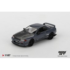 MGT01187-R - 1/64 NISSAN SKYLINE GT-R TOP SECRET VR32 STEALTH GREY (RHD)