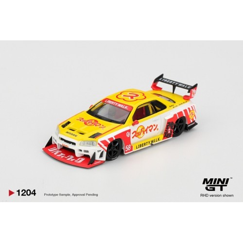 MGT01204-BL - 1/64 NISSAN LB-ER34 SUPER SILHOUETTE SKYLINE SUPPAIMAN OKINAWA (RHD) BLISTER PACKAGING