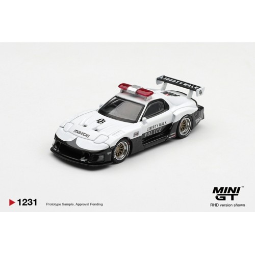 MGT01231-BL - 1/64 MAZDA RX-7 LB-SUPER SILHOUETTE POLICE (RHD) BLISTER PACKAGING MGT01231-BL - 1/64 MAZDA RX-7 LB-SUPER SILHOUETTE POLICE (RHD) BLISTER PACKAGING