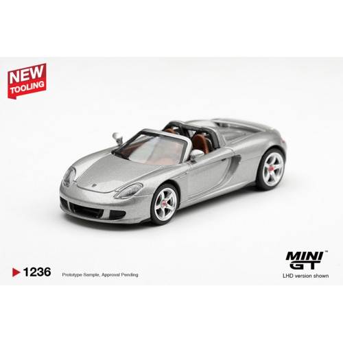 MGT01236-BL - 1/64 PORSCHE CARRERA GT GT SILVER (LHD) BLISTER PACKAGING