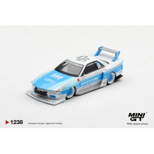 MGT01238-BL - 1/64 NISSAN SKYLINE GT-R (R32) LBWK KAIDO WORKS AMOCULTURE (RHD) BLISTER PACKAGING