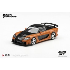 MGT01251-BL - 1/64 MAZDA RX-7 VEILSIDE FORTUNE THE FAST AND FURIOUS TOKYO DRIFT HAN SEOUL-OH (RHD) BLISTER PACKAGING