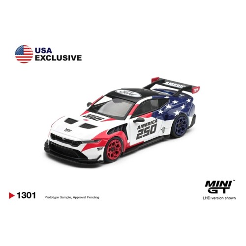 MGT01301-BL - 1/64 FORD MUSTANG GTD AMERICA 250 USA EXCLUSIVE (LHD) BLISTER PACKAGING