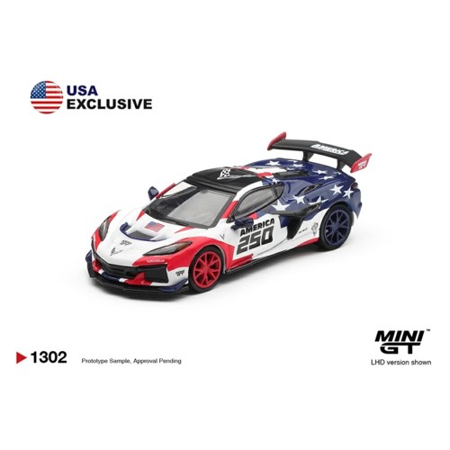 MGT01302-BL - 1/64 CHEVROLET CORVETTE ZR1 AMERICA 250 USA EXCLUSIVE (LHD) BLISTER PACKAGING