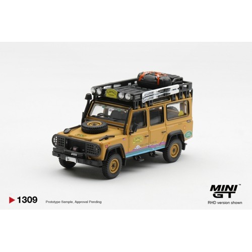 MGT01309-R - 1/64 LAND ROVER DEFENDER 110 1998 CAMEL TROPHY TIERRA DEL FUEGO CT.10 USA (RHD) MGT01309-R - 1/64 LAND ROVER DEFENDER 110 1998 CAMEL TROPHY TIERRA DEL FUEGO CT.10 USA (RHD)