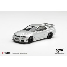 MGT01329-BL - 1/64 NISSAN NISMO R34GT-R Z-TUNE Z-TUNE SILVER (RHD) BLISTER PACKAGING
