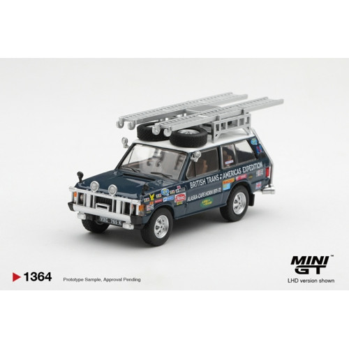 MGT01364-L - 1/64 RANGE ROVER 1971 BRITISH TRANS-AMERICAS EXPEDITION (VXC-765K) (LHD)