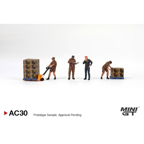 MGTAC30 - 1/64 FIGURINE UPS DRIVER AND WORKERS