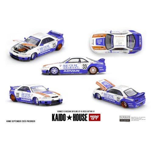 MGTKHMG213 - 1/64 NISSAN SKYLINE GT-R (R33) BFTHR V1
