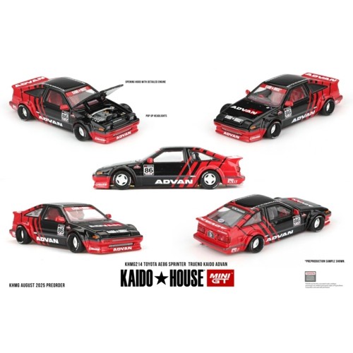 MGTKHMG214 - 1/64 TOYOTA AE86 SPRINTER TRUENO KAIDO ADVAN