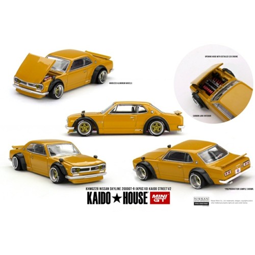 MGTKHMG228 - 1/64 NISSAN SKYLINE 2000 GT-R (KPGC10) KAIDO STREET V2