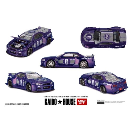 MGTKHMG240 - 1/64 NISSAN SKYLINE GT-R (R34) KAIDO RACING FACTORY V2