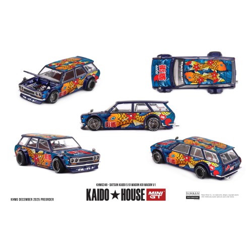 MGTKHMG248 - 1/64 DATSUN KAIDO 510 WAGON KOI WAGON V1 MGTKHMG248 - 1/64 DATSUN KAIDO 510 WAGON KOI WAGON V1