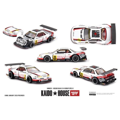 MGTKHMG251 - 1/64 NISSAN SILVIA S13-R CIRCUIT SPEC V1
