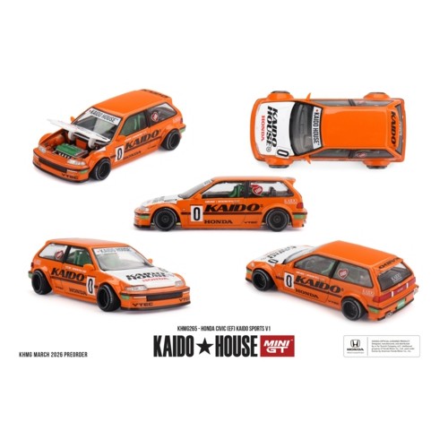 MGTKHMG265 - 1/64 HONDA CIVIC (EF) KAIDO SPORTS V1