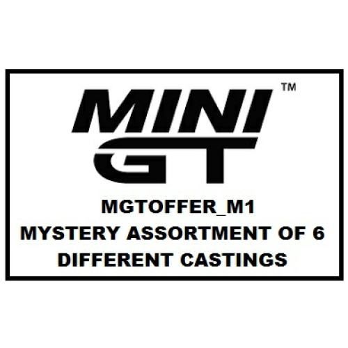 MGTOFFER_M1 - 1/64 MINI GT MYSTERY ASST OF 6 MODELS (INCLUDES 6 DIFFERENT MODEL CASTINGS) MGTOFFER_M1 - 1/64 MINI GT MYSTERY ASST OF 6 MODELS (INCLUDES 6 DIFFERENT MODEL CASTINGS)