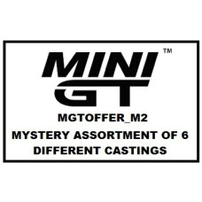 MGTOFFER_M2 - 1/64 MINI GT MYSTERY ASST OF 6 MODELS (INCLUDES 6 DIFFERENT MODEL CASTINGS)