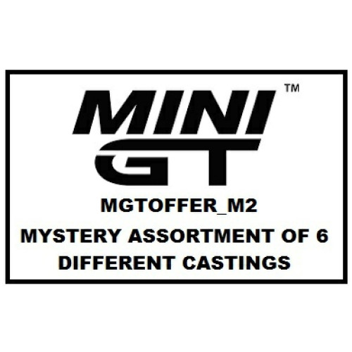 MGTOFFER_M2 - 1/64 MINI GT MYSTERY ASST OF 6 MODELS (INCLUDES 6 DIFFERENT MODEL CASTINGS) MGTOFFER_M2 - 1/64 MINI GT MYSTERY ASST OF 6 MODELS (INCLUDES 6 DIFFERENT MODEL CASTINGS)
