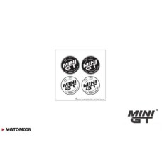 MGTOM008 - MINI GT - ROUND LOGO MINI STICKER SET (9.5X9.5CM)