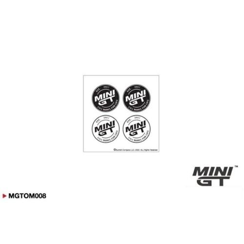 MGTOM008 - MINI GT - ROUND LOGO MINI STICKER SET (9.5X9.5CM)