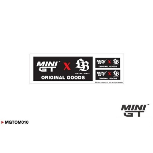 MGTOM010 - MINI GT X LB ORIGINAL GOODS STICKER SET (6X19CM)