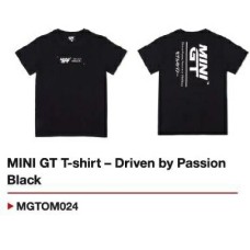 MGTOM024-L - MINI GT T-SHIRT - DRIVEN BY PASSION BLACK - L