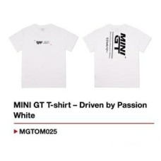 MGTOM025-XXL - MINI GT T-SHIRT - DRIVEN BY PASSION WHITE - XXL