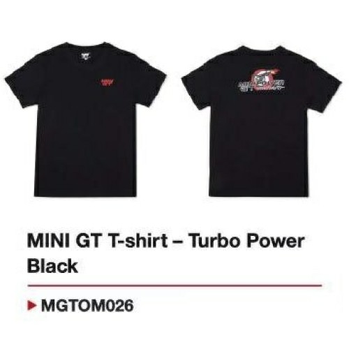 MGTOM026-XXL - MINI GT T-SHIRT - TURBO POWER BLACK - XXL