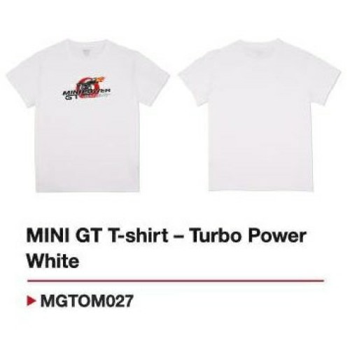 MGTOM027-L - MINI GT T-SHIRT - TURBO POWER WHITE - L MGTOM027-L - MINI GT T-SHIRT - TURBO POWER WHITE - L