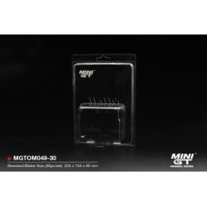 MGTOM049-30 - MINI GT BLISTER PROTECTOR TYPE A: STANDARD BLISTER SIZE (30 PC/SET)