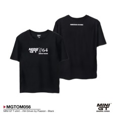 MGTOM056-L - MINI GT T-SHIRT 64 DRIVEN BY PASSION BLACK - L