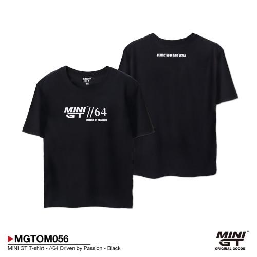 MGTOM056-XS - MINI GT T-SHIRT 64 DRIVEN BY PASSION BLACK - XS