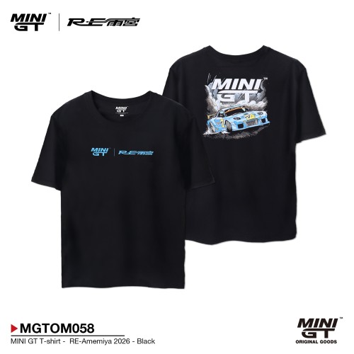 MGTOM058-S - MINI GT T-SHIRT RE-AMEMIYA 2026 BLACK - S